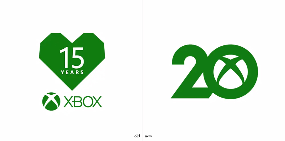 周年慶LOGO設計對比